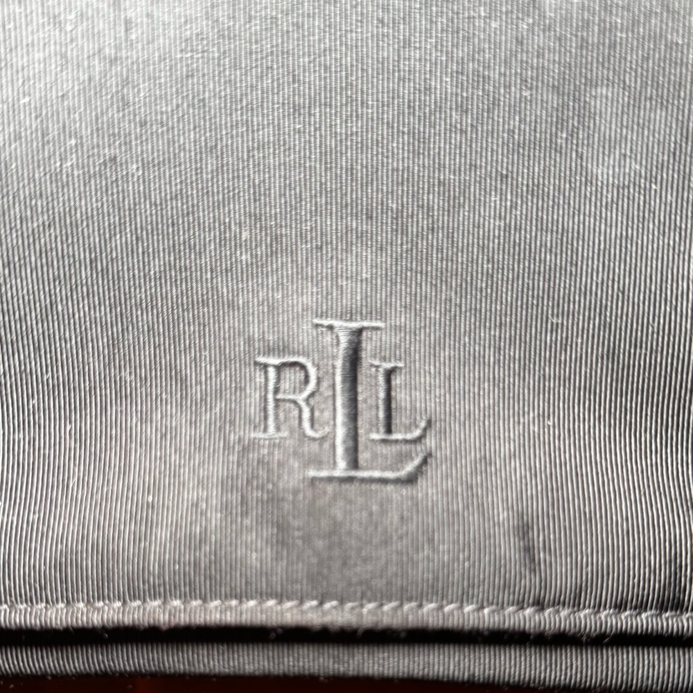 LAUREN RALPH LAUREN Black Canvas Shoulder Bag - Picture 8 of 10